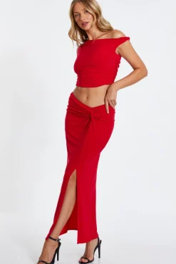 Quiz Crop Tops|Trending: Red><noscript><img width=