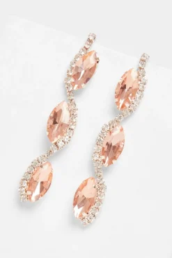 Quiz Wedding Accessories|Jewellery>Diamante Swirl Earrings