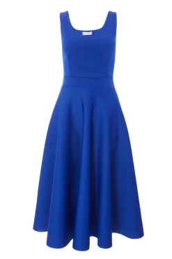Quiz Evening Dresses|Day At The Races>Royal Blue A-Line Midi Dress