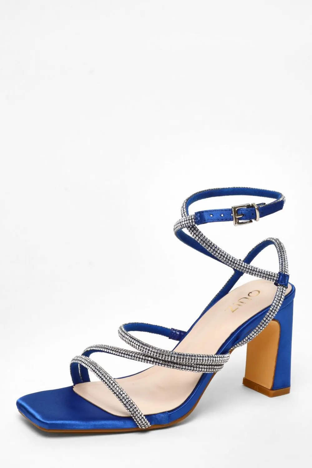 Quiz Occasion Shoes|Prom & Ball>Diamante Strappy Block Heeled Sandals