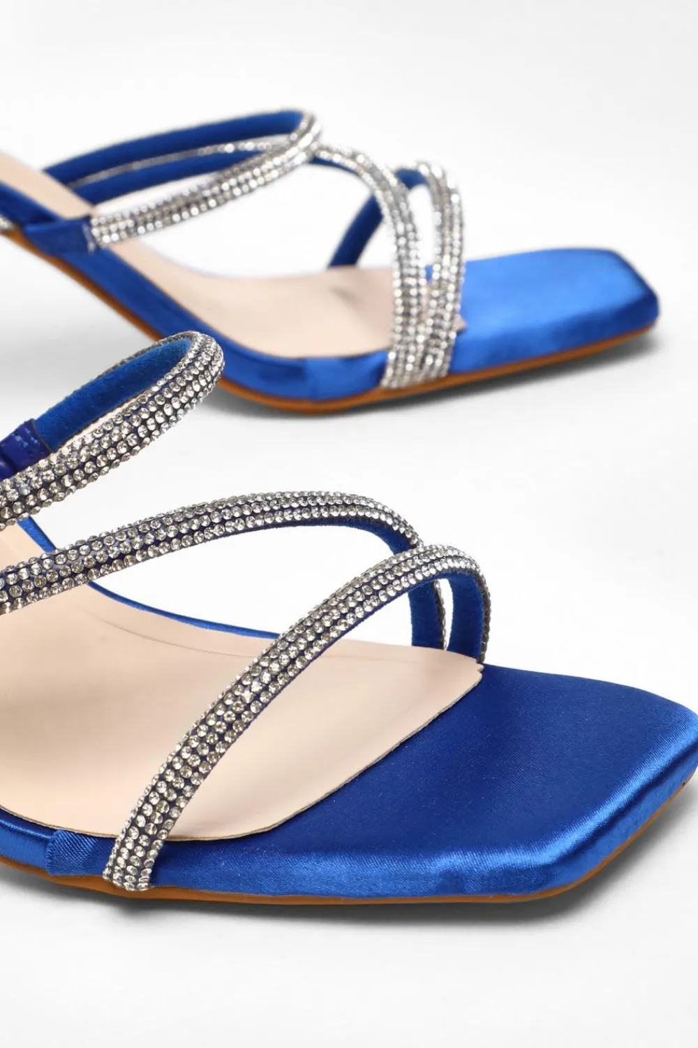 Quiz Occasion Shoes|Prom & Ball>Diamante Strappy Block Heeled Sandals