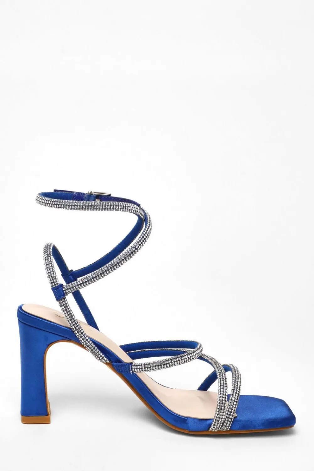 Quiz Occasion Shoes|Prom & Ball>Diamante Strappy Block Heeled Sandals