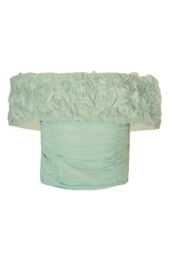 Quiz Summer Tops|Going Out Tops>Floral Mesh Top
