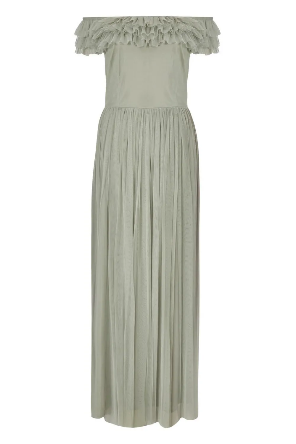 Quiz Prom Dresses|Prom & Ball>Sage Mesh Bardot Maxi Dress