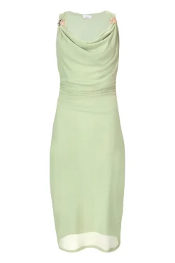 Quiz Day At The Races|Christening Guest>Mesh Buckle Detail Midi Dress