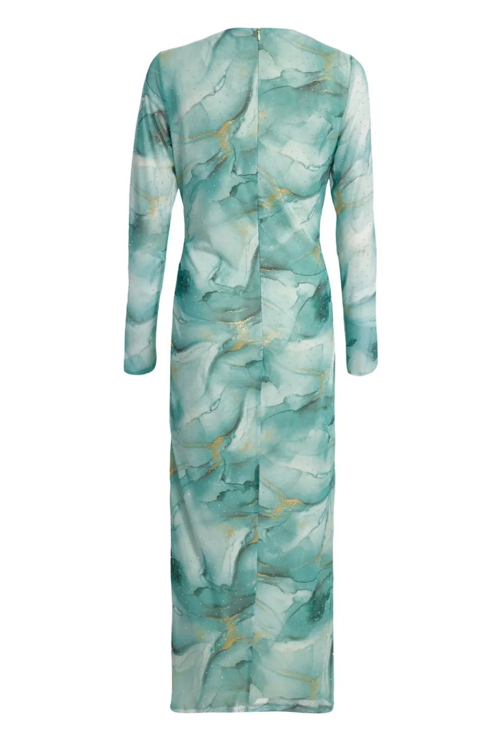 Quiz Day At The Races|Going Out>Sage Printed Diamante Midaxi Dress