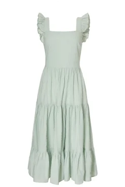 Quiz Summer Clothes|Holiday>Sage Tiered Midi Dress