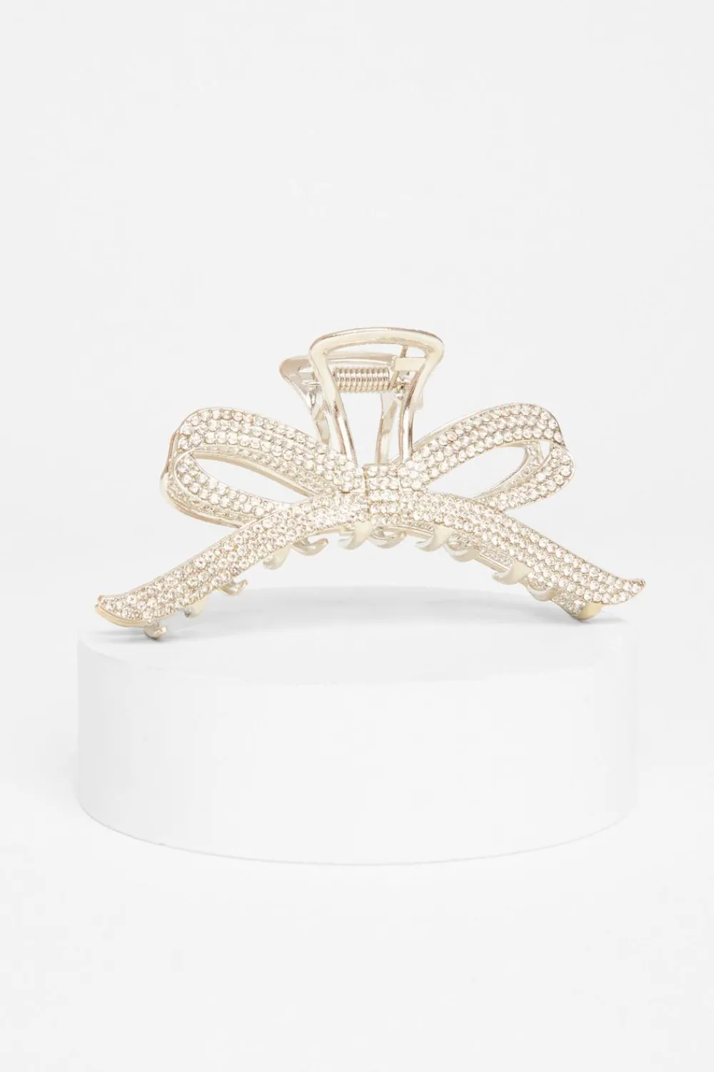Quiz Wedding Accessories|Hair Accessories>Silver Bow Hair Claw