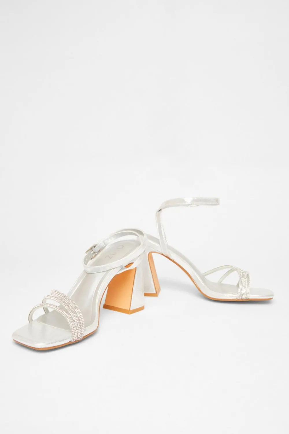 Quiz Shoe & Bag Sets|Occasion Shoes>Diamante Block Heels