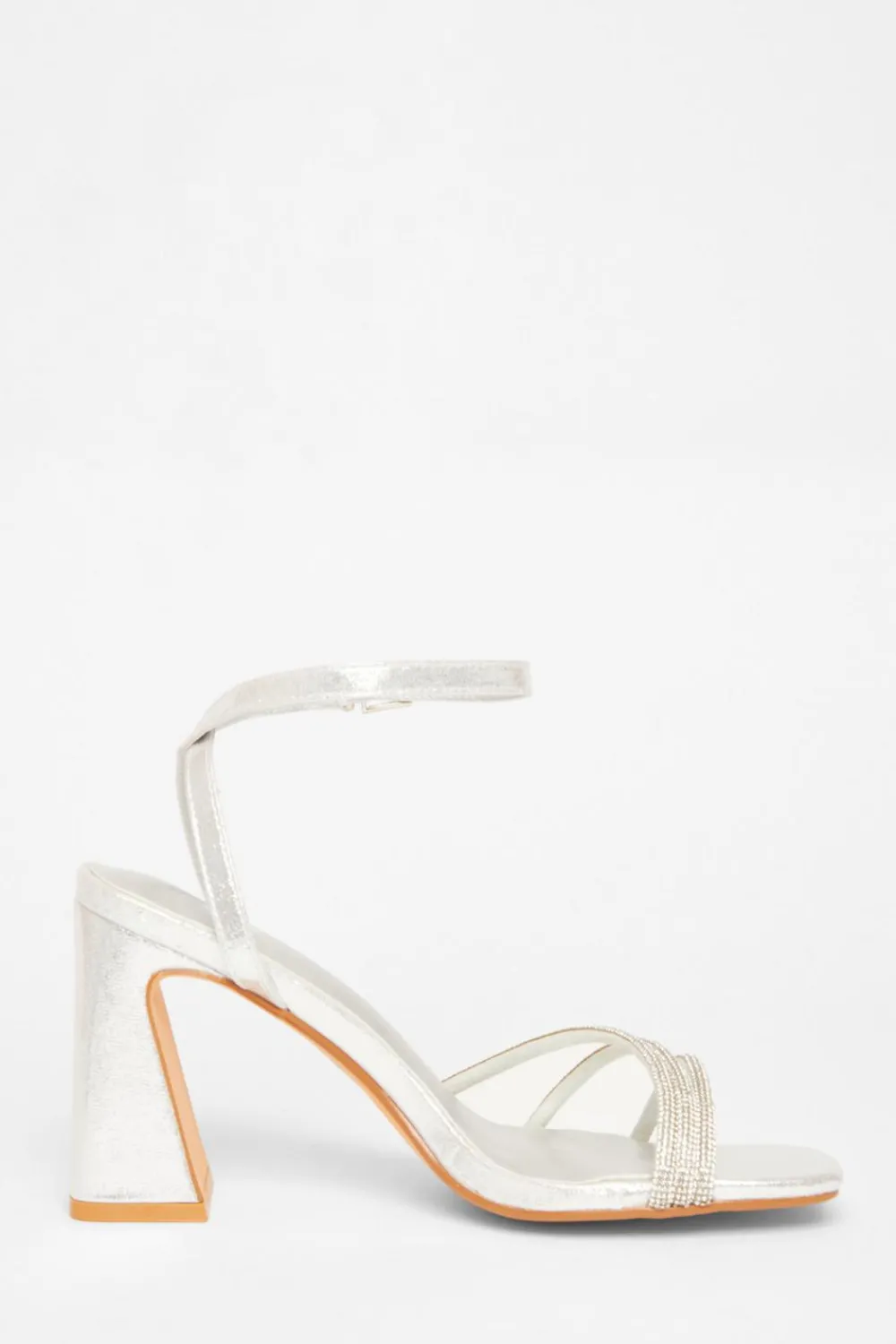 Quiz Shoe & Bag Sets|Occasion Shoes>Diamante Block Heels