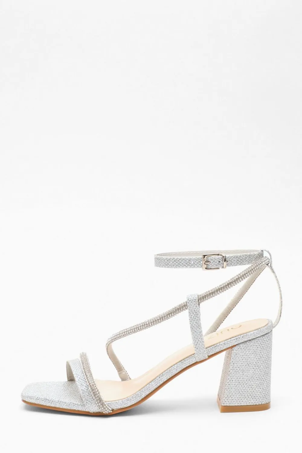 Quiz Shoe & Bag Sets|Occasion Shoes>Diamante Block Heeled Sandals