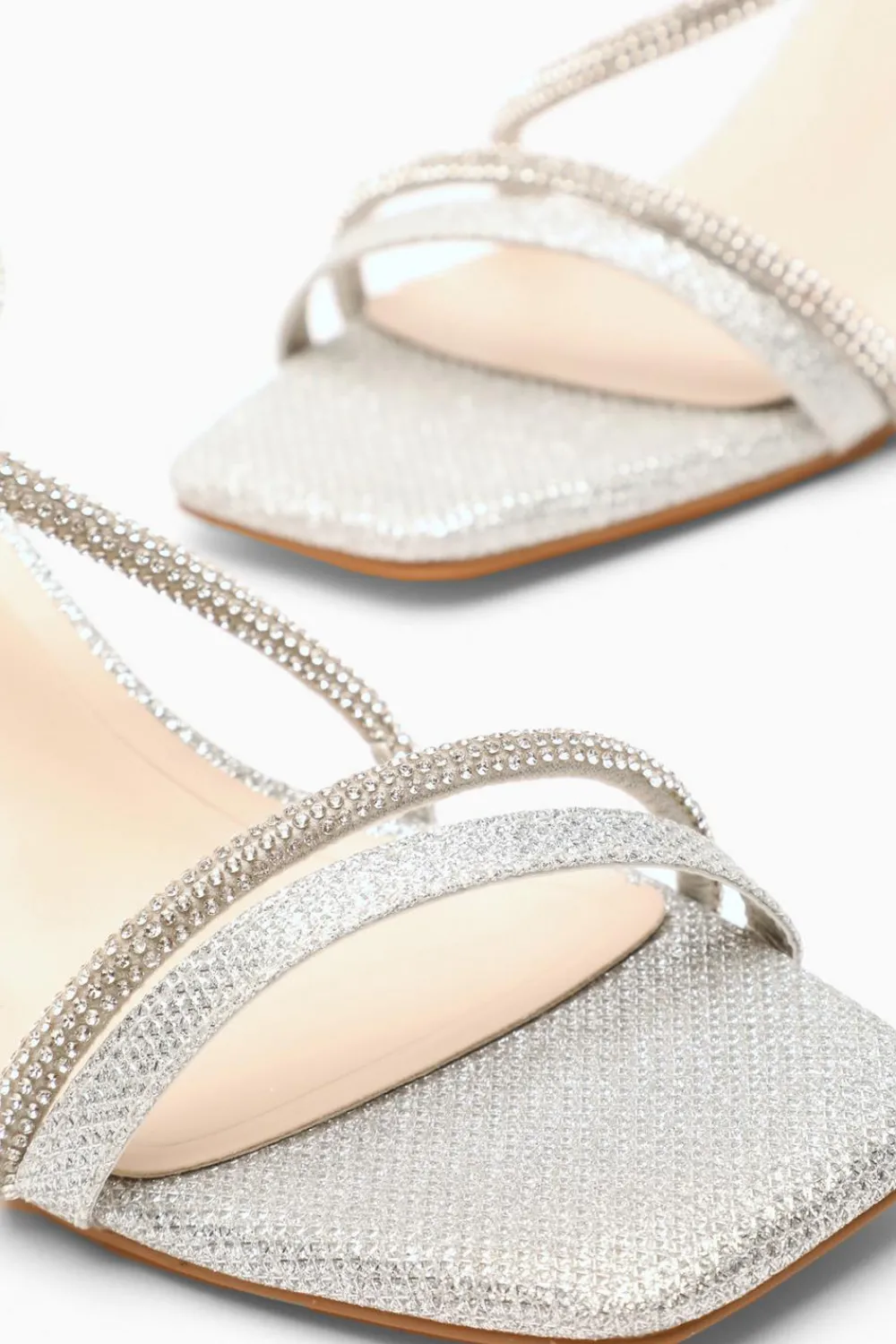Quiz Shoe & Bag Sets|Occasion Shoes>Diamante Block Heeled Sandals