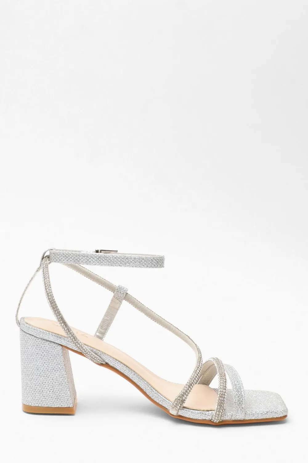 Quiz Shoe & Bag Sets|Occasion Shoes>Diamante Block Heeled Sandals