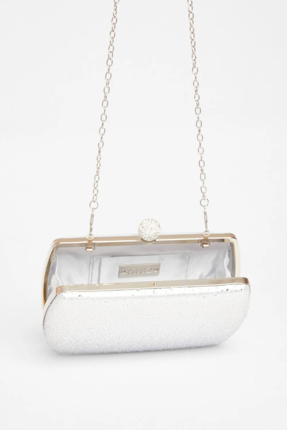 Quiz Wedding Accessories|Bags>Diamante Curve Box Bag