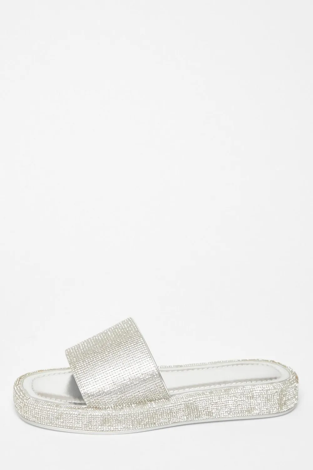 Quiz Sandals|Holiday Shoes>Diamante Flat Sandals