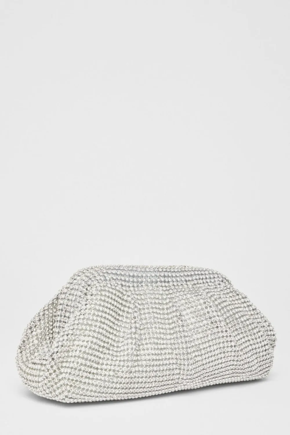 Quiz Wedding Accessories|Bags>Diamante Gathered Pouch Bag