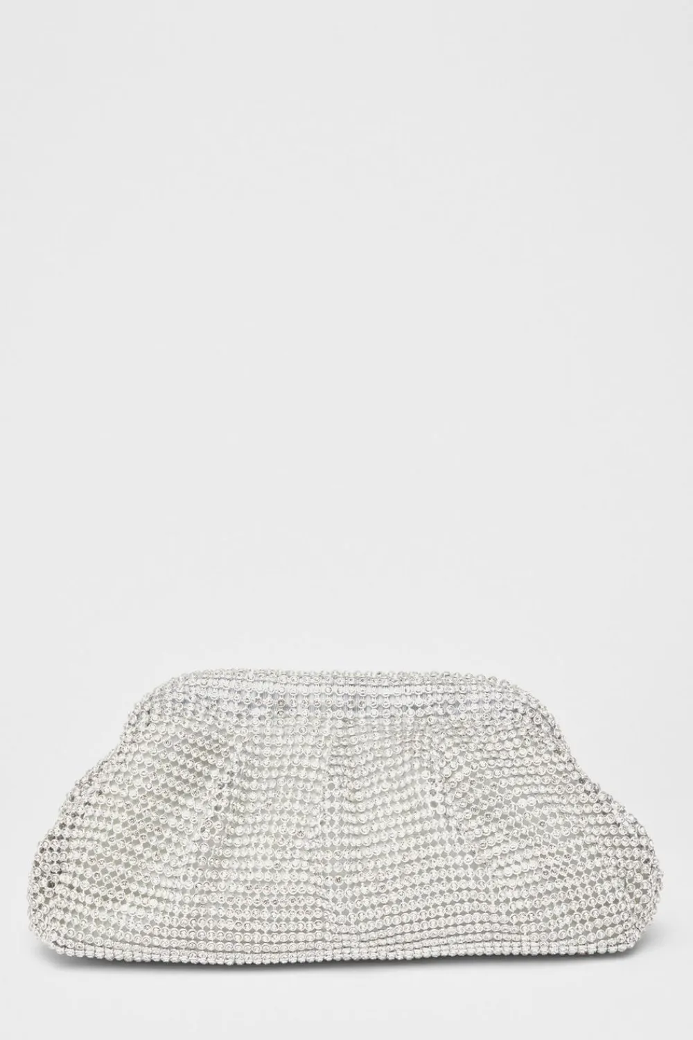 Quiz Wedding Accessories|Bags>Diamante Gathered Pouch Bag