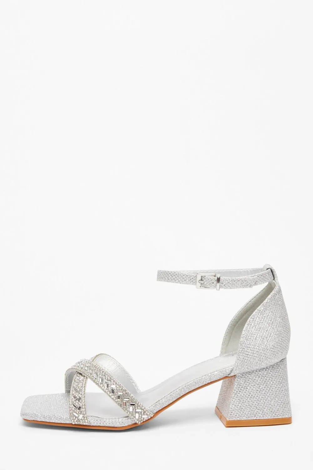Quiz Shoe & Bag Sets|Occasion Shoes>Diamante Low Block Heels