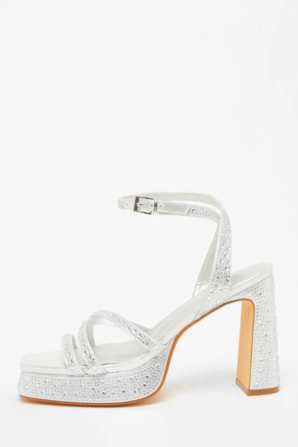 Quiz Sandals|Platforms>Diamante Platform Heels
