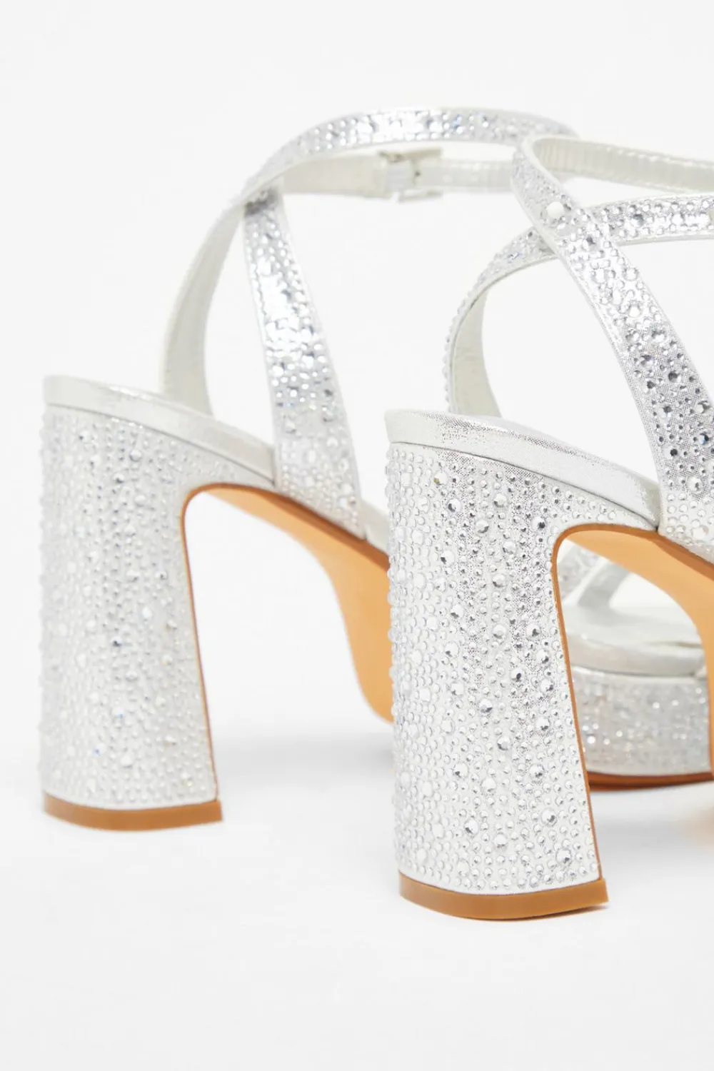 Quiz Sandals|Platforms>Diamante Platform Heels