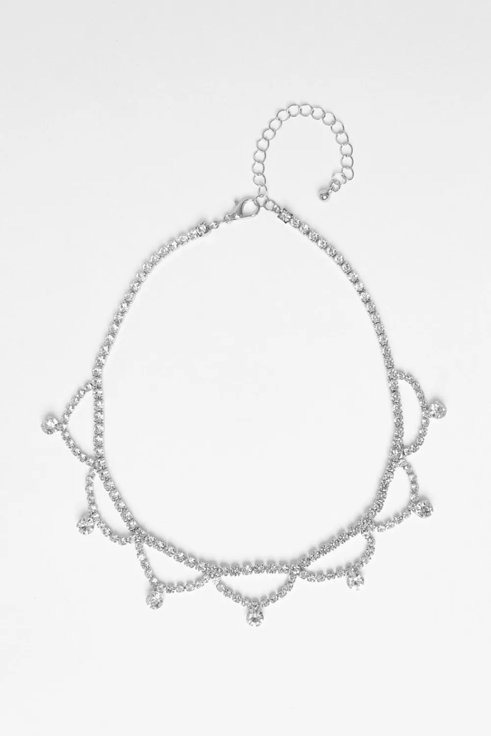 Quiz Jewellery|Occasion Jewellery>Diamante Scalloped Choker