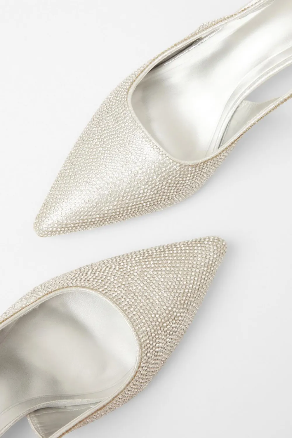 Quiz Shoe & Bag Sets|Occasion Shoes>Diamante Sling Back Heels