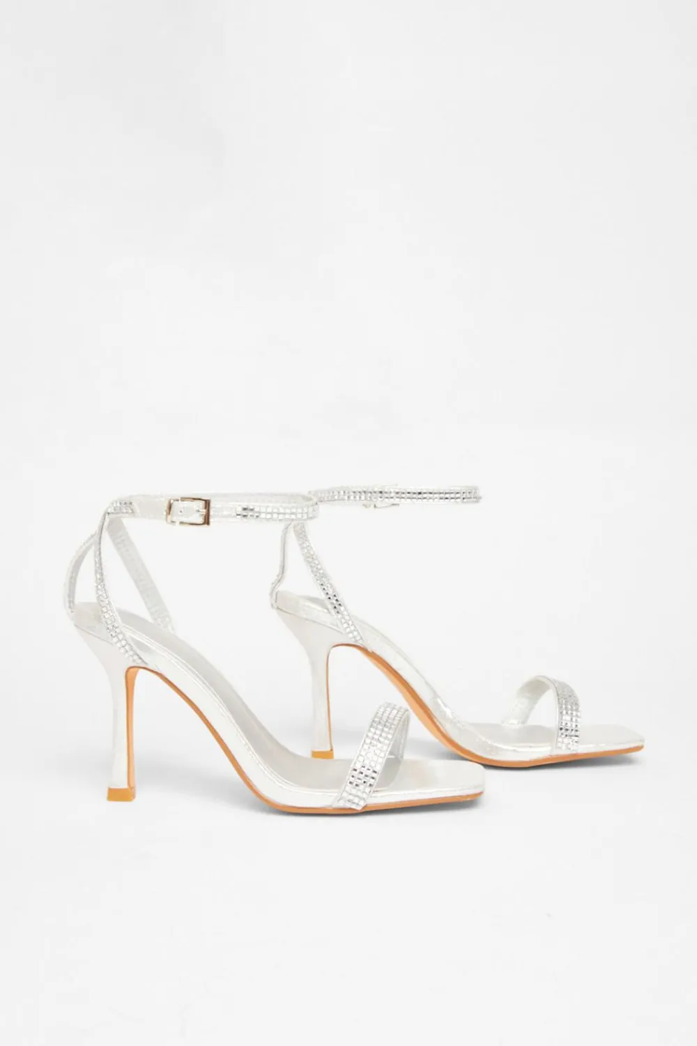 Quiz Occasion Shoes|Heels>Diamante Strap Heels