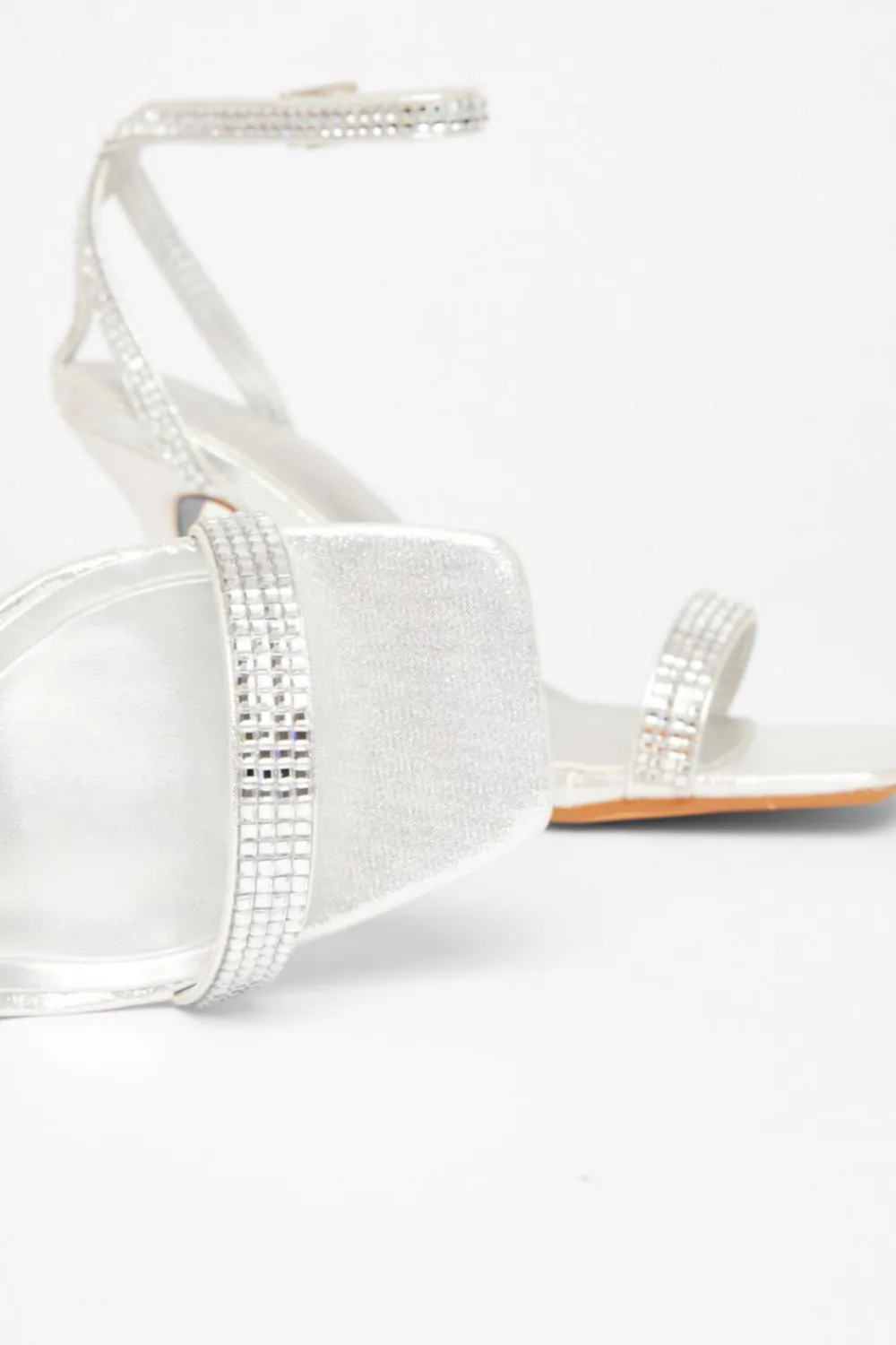 Quiz Occasion Shoes|Heels>Diamante Strap Heels