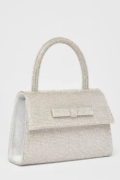 Quiz Wedding Accessories|Bags>Diamante Top Handle Bag