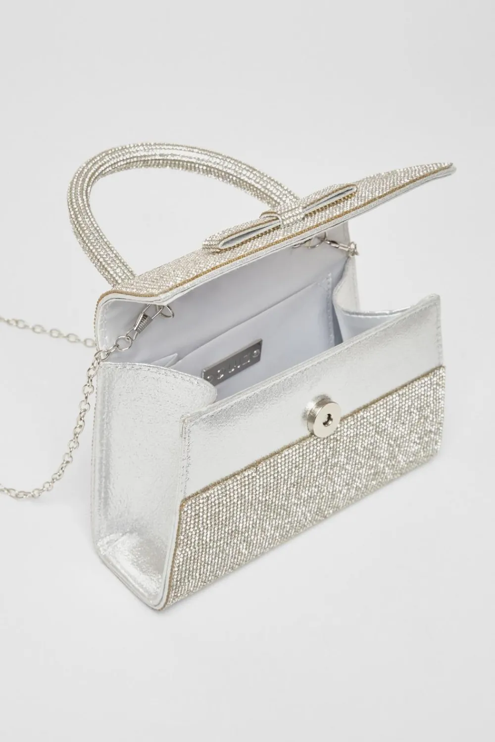 Quiz Wedding Accessories|Bags>Diamante Top Handle Bag