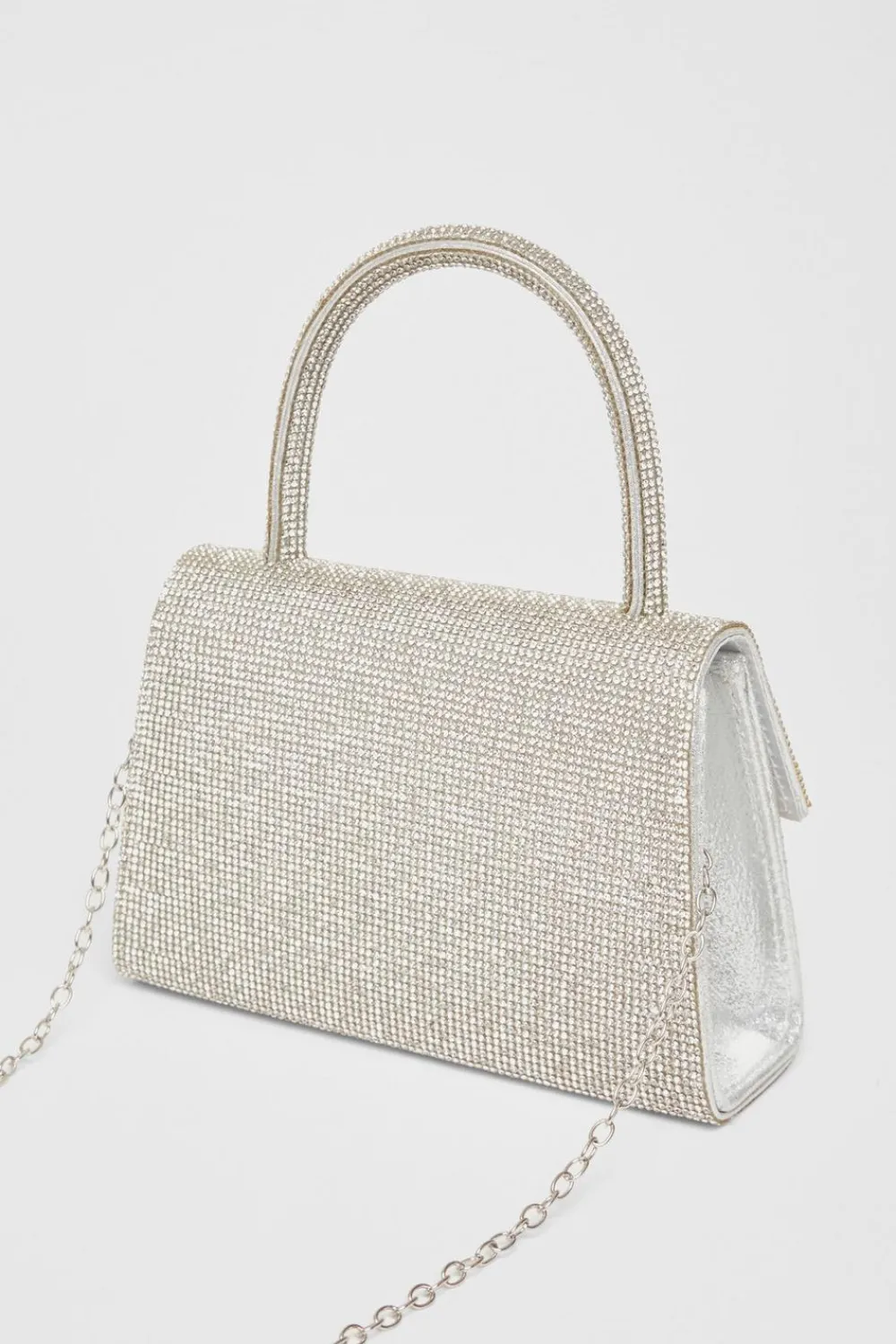 Quiz Wedding Accessories|Bags>Diamante Top Handle Bag