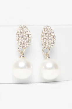 Quiz Wedding Accessories|Jewellery>Silver Pearl Drop Earrings