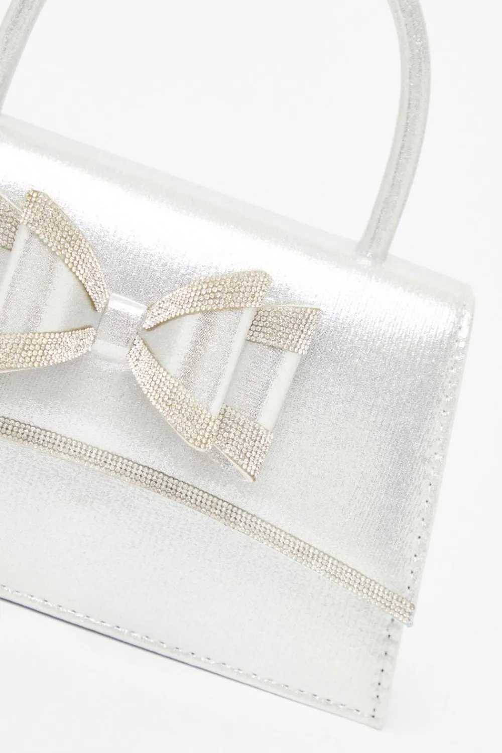 Quiz Bags|Shoe & Bag Sets>Satin Double Bow Bag
