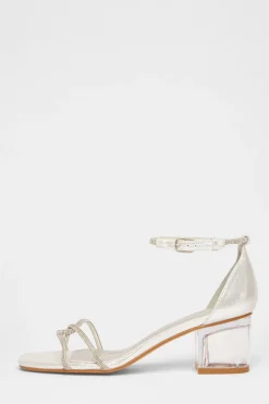 Quiz Sandals|Occasion Shoes>Twist Strap Heeled Sandal