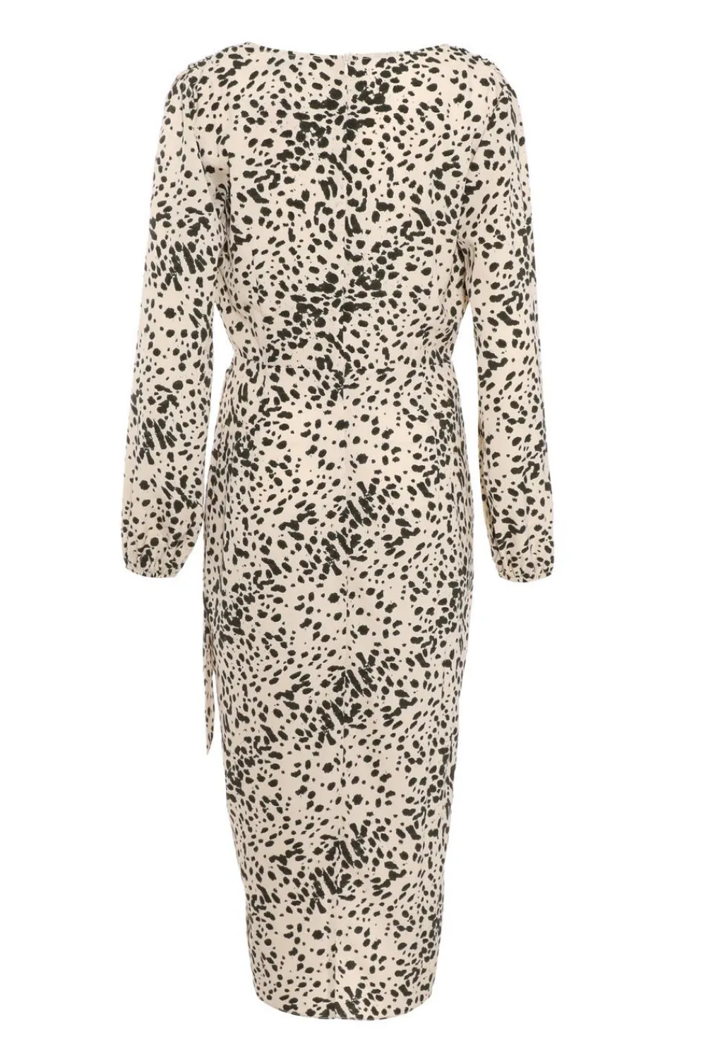 Quiz Workwear|Wrap Dresses>Stone Animal Print Midi dress