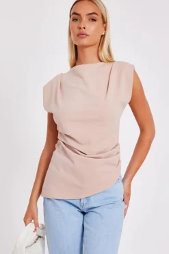 Quiz Going Out Tops|Tops>Asymmetric Boat Neck Top