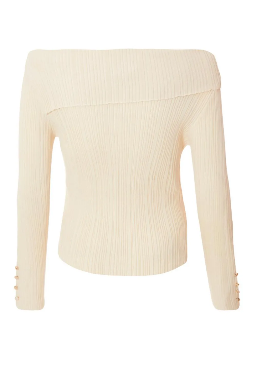 Quiz Going Out Tops|Bardot Tops>Stone Bardot Knitted Top