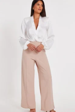 Quiz Workwear|Trousers>Button Detail Palazzo Trousers
