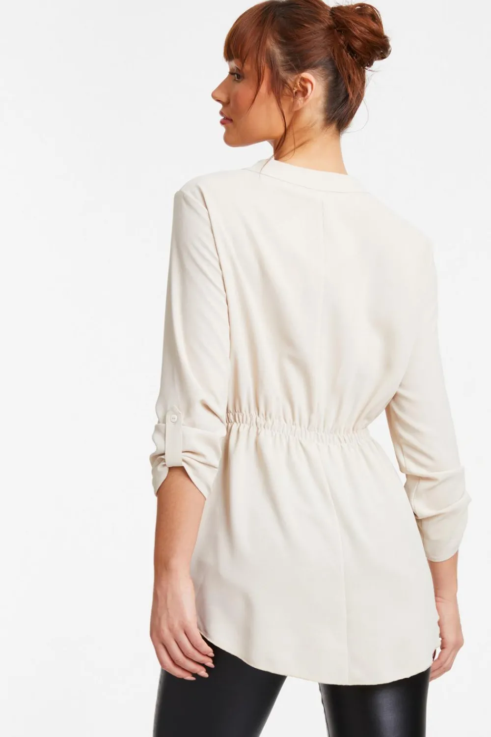Quiz Shirts & Blouses|Day Tops>Stone Button Up Blouse