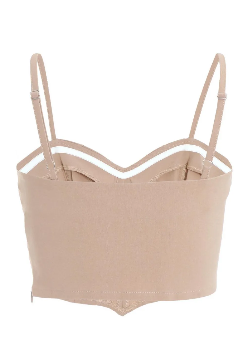 Quiz Crop Tops|Tops>Stone Corset Cropped Top