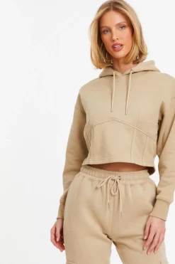 Quiz Everyday Essentials|Co-Ords>Cropped Corset Hoodie