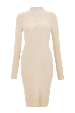 Quiz Knitwear|Casual Clothing>Diamante Roll Neck Dress