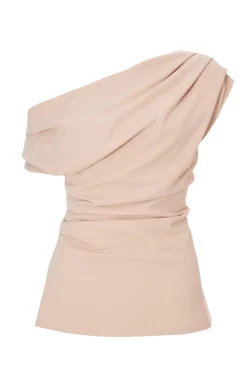 Quiz Going Out Tops|Day Tops>Stone Drape Neck Top