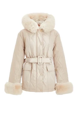 Quiz Jackets & Coats|Casual Clothing>Faux Fur Trim Jacket
