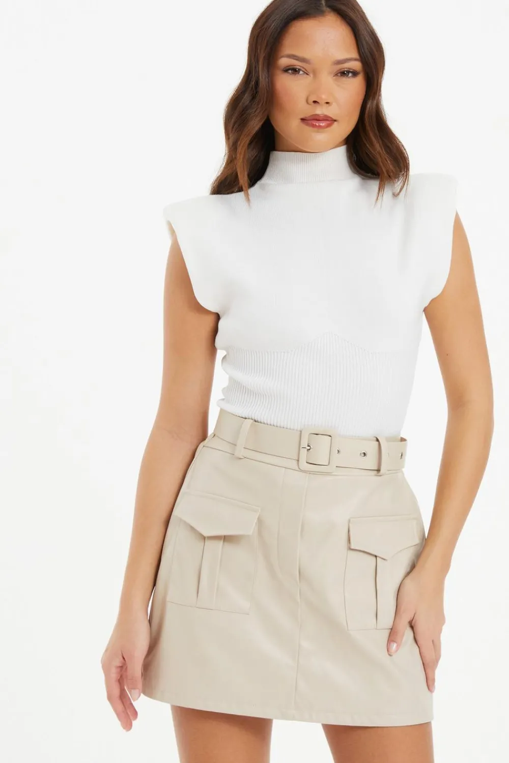 Quiz Skirts|Shorts>Faux Leather Skort