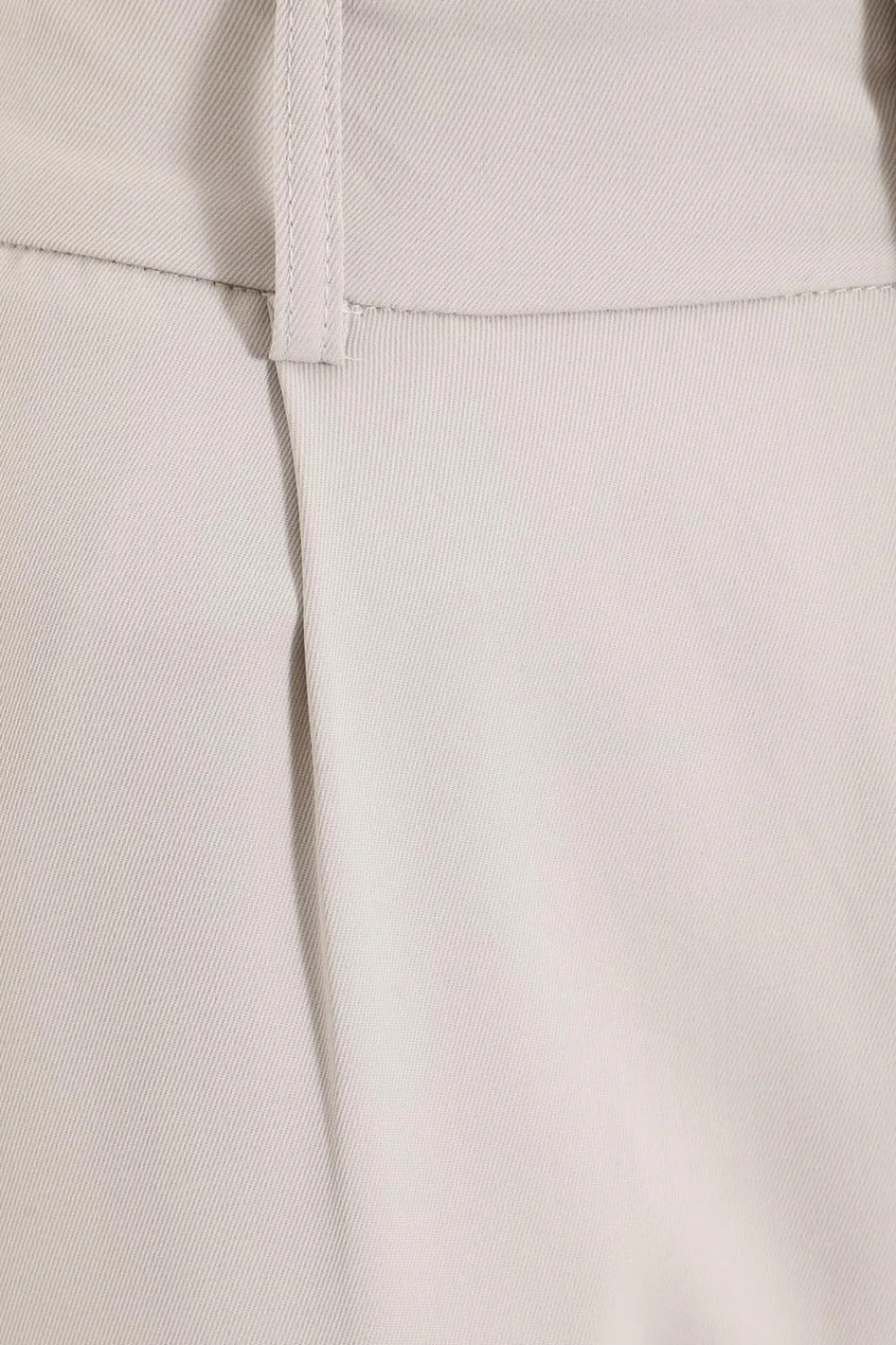Quiz Workwear|Trousers>Stone High Waisted Tapered Trousers