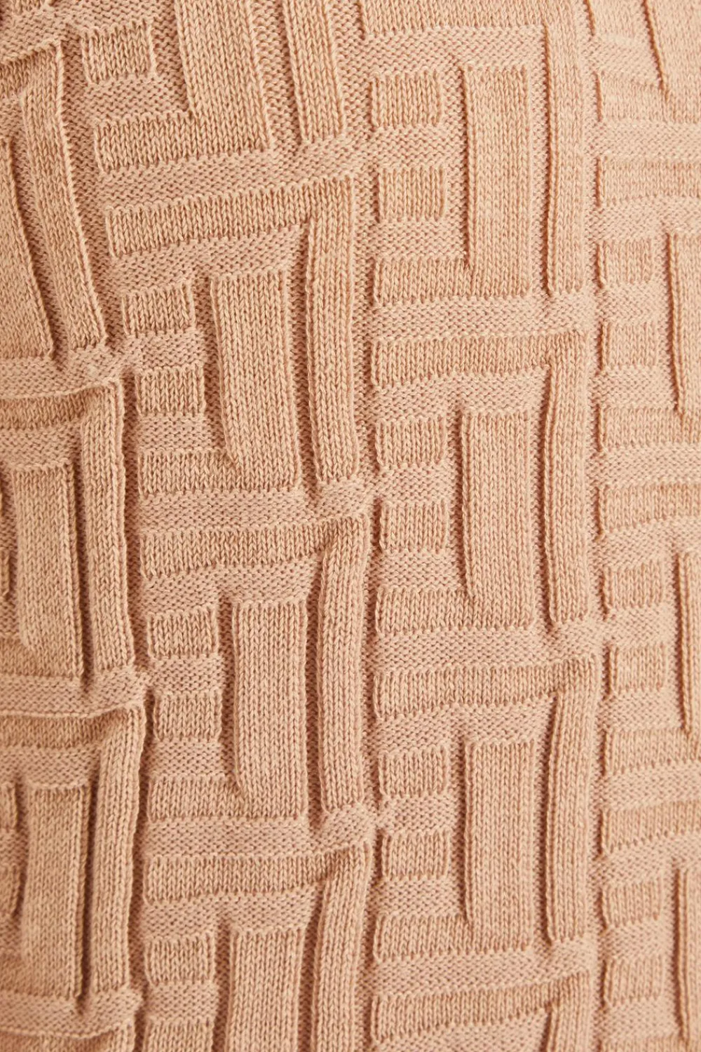 Quiz Workwear|Knitwear>Stone Knitted Jacquard Mini Dress