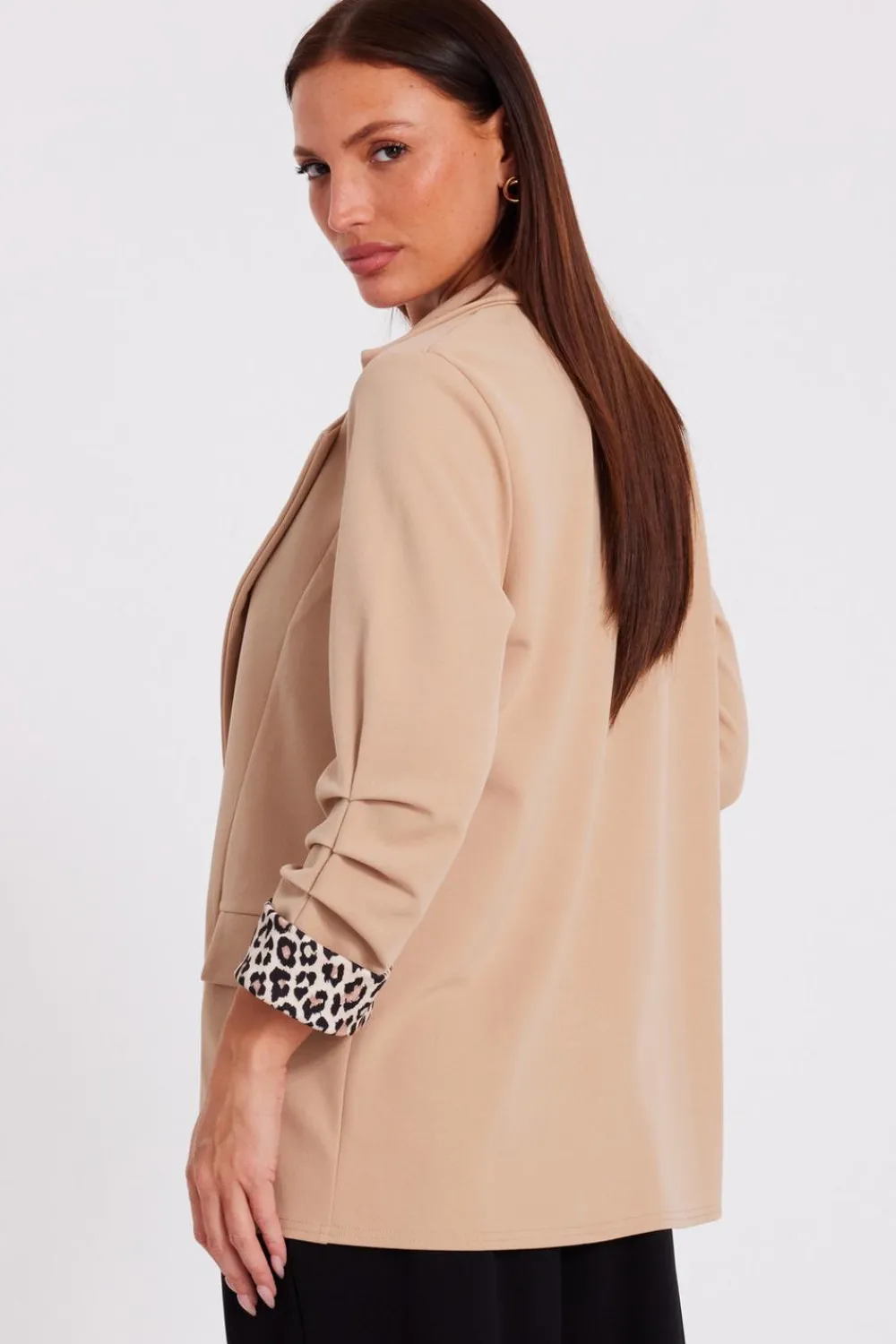Quiz Workwear|Modest>Printed Cuff Blazer