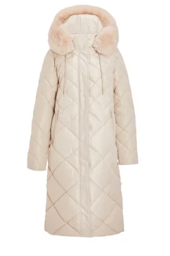 Quiz Jackets & Coats|Casual Clothing>Stone Quilted Long Parka