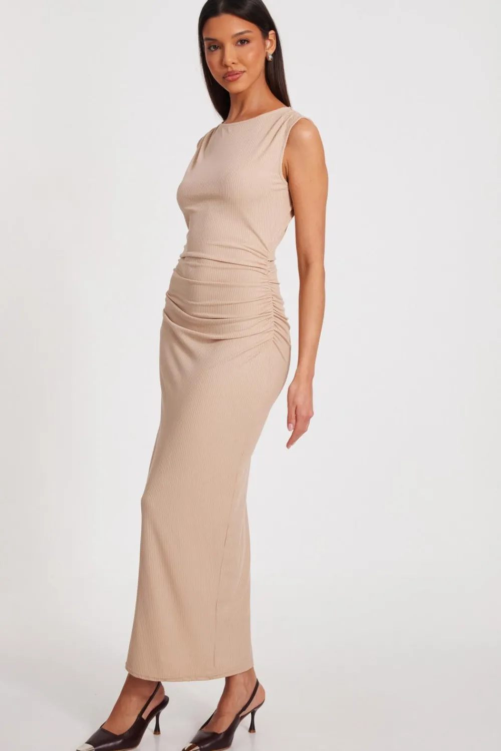 Quiz Workwear|Going Out>Ribbed Midaxi Dress
